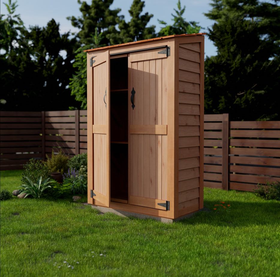 4x2 Garden Chalet in a grassy area